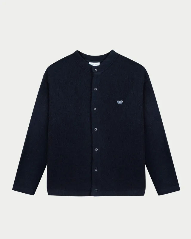 "Wool" maronites heart patch vest made by Maison Labiche