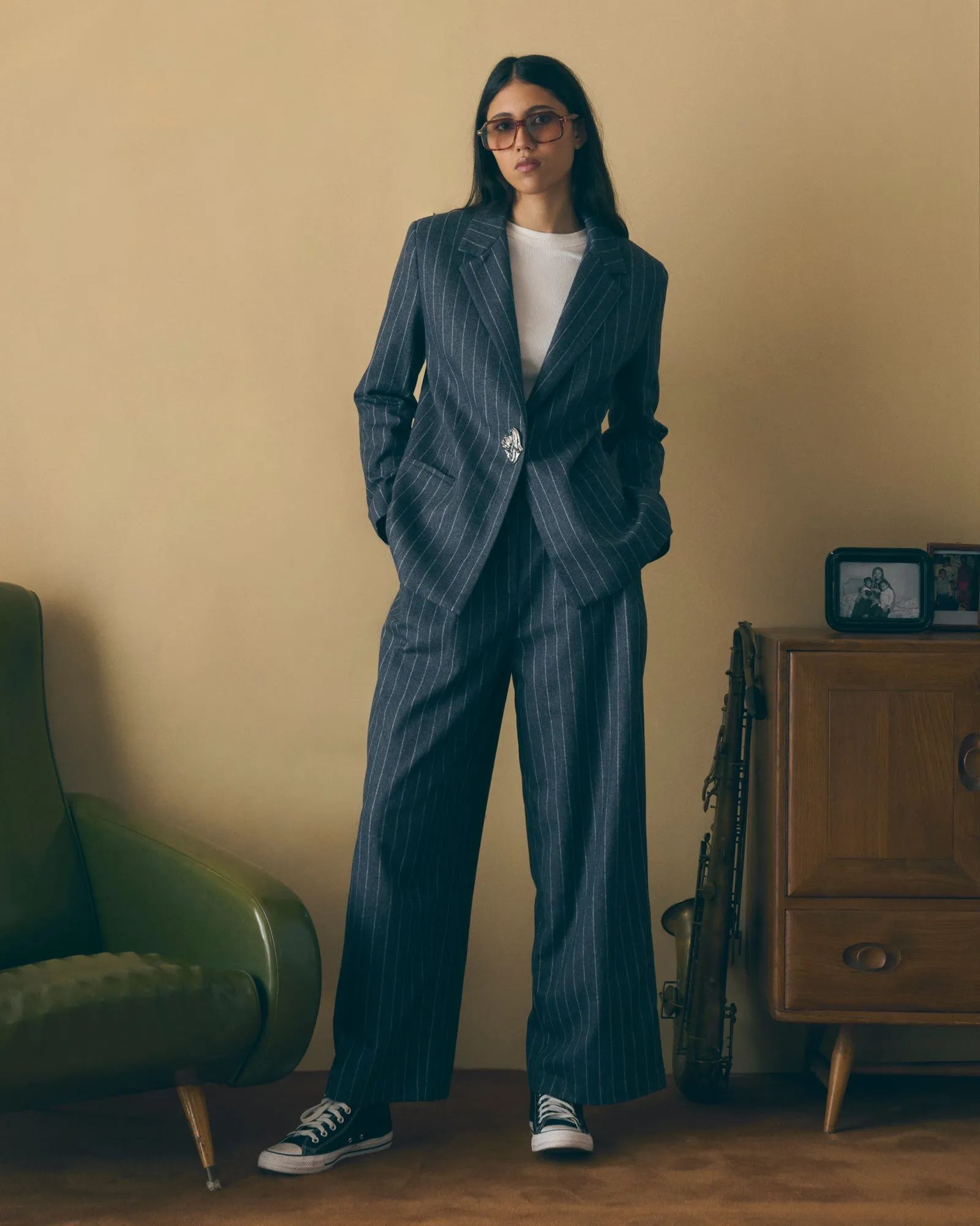 "Wool" hymans birds jacket sold by Maison Labiche product image thumbnail 2
