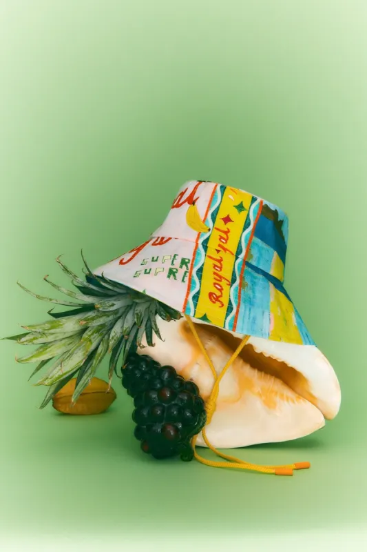 ALL ABOARD MID BRIM BUCKET HAT sold by Alemais