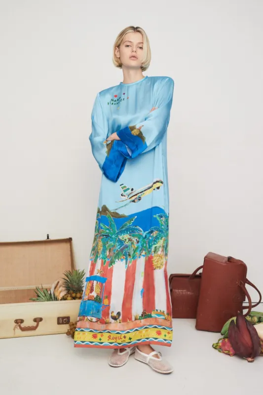 ALL ABOARD MIDI DRESS made by Alemais