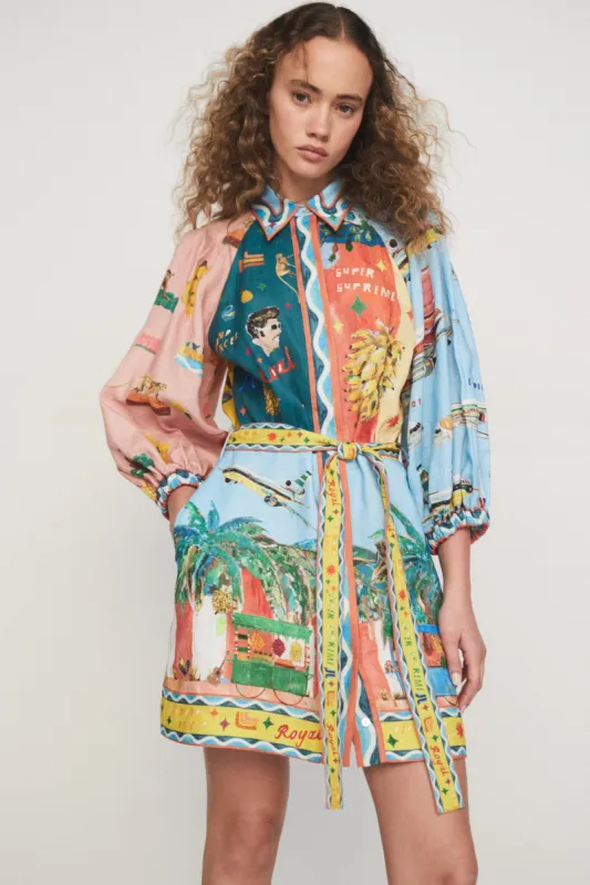 ALL ABOARD MINI DRESS sold by Alemais