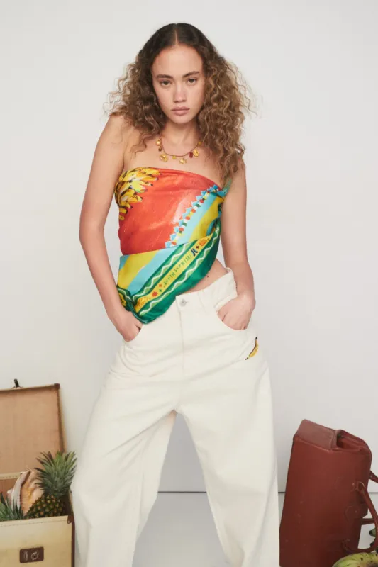 ALL ABOARD SCARF made by Alemais