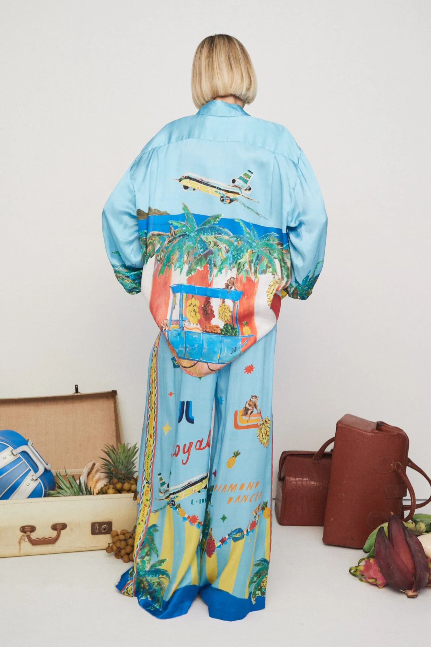 ALL ABOARD SILK SHIRT sold by Alemais product image thumbnail 5