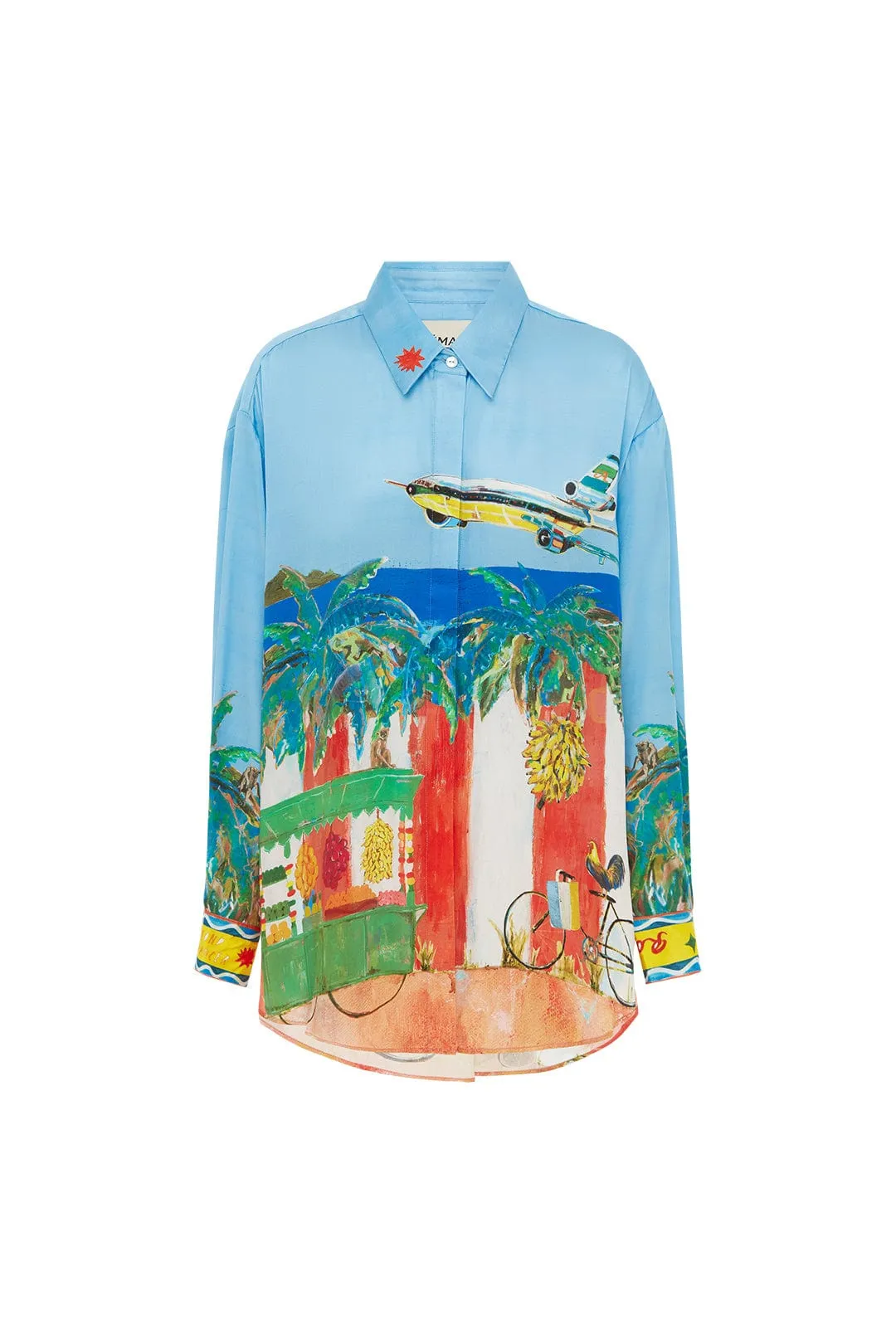 ALL ABOARD SILK SHIRT sold by Alemais product image thumbnail 2