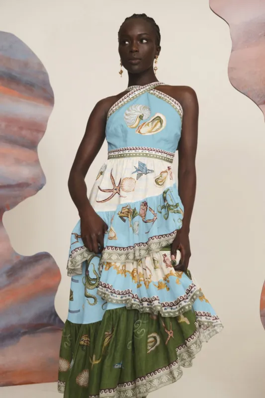 BATH HOUSE MIDI DRESS made by Alemais