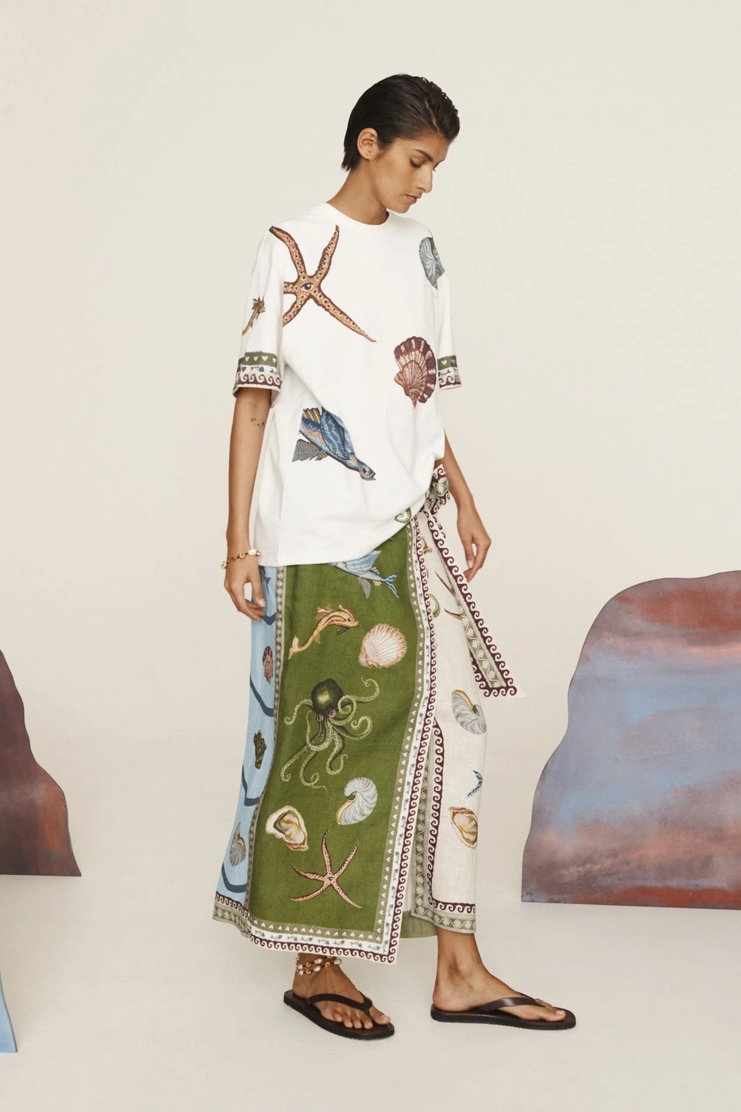 BATH HOUSE TEE sold by Alemais product image thumbnail 3