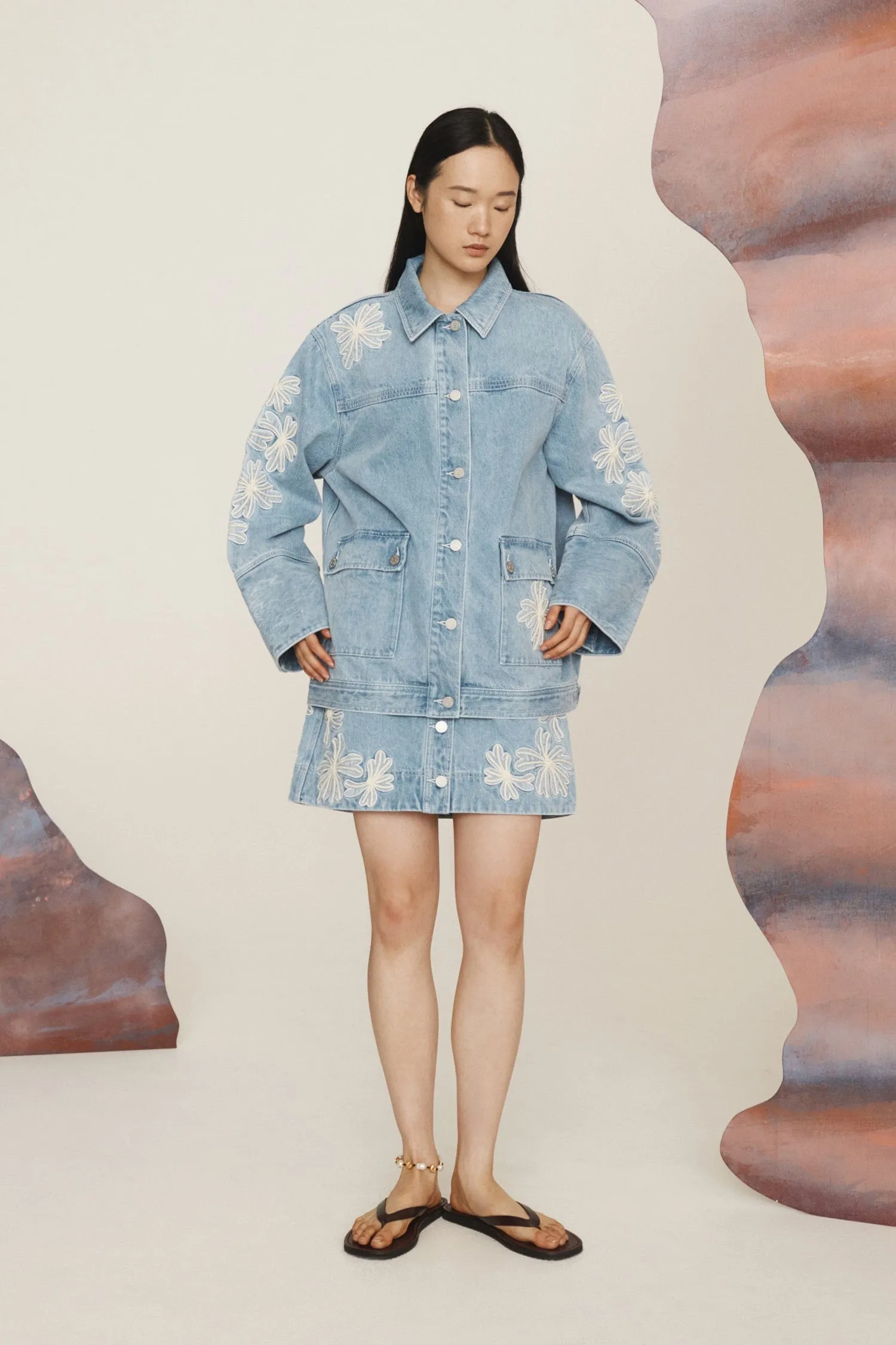 CHARLENE DENIM JACKET sold by Alemais product image thumbnail 3