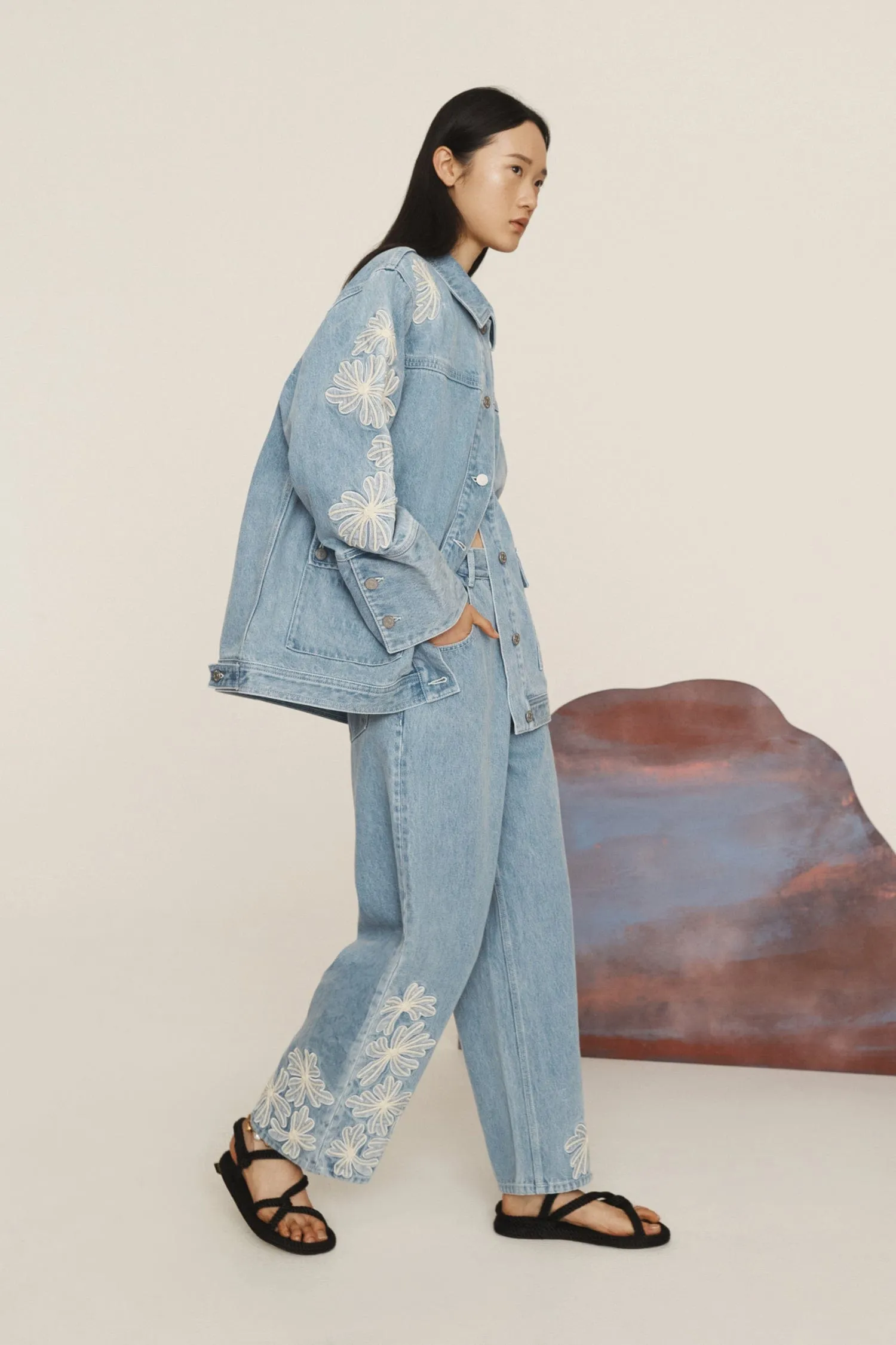 CHARLENE DENIM JEAN sold by Alemais product image thumbnail 3