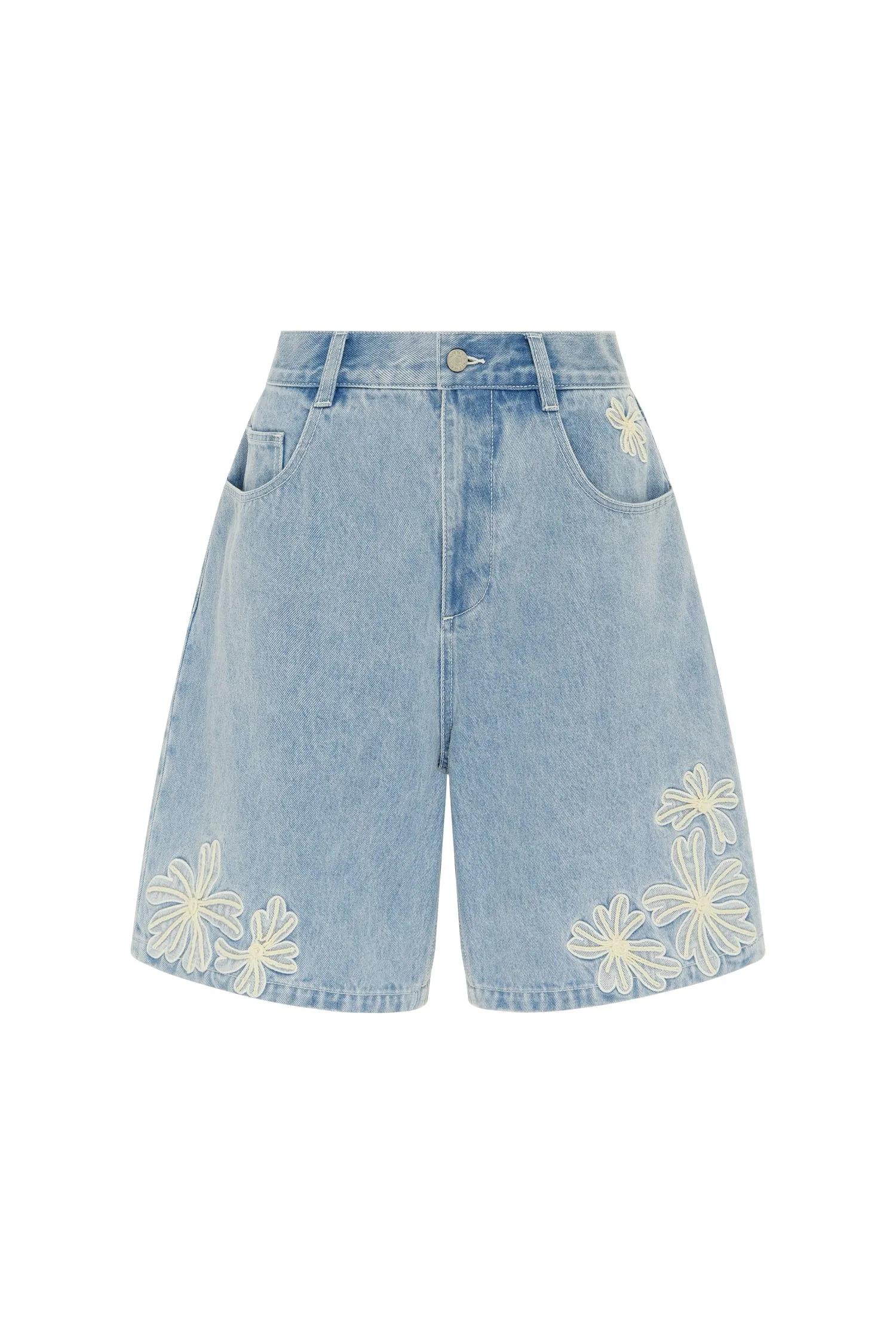CHARLENE DENIM SHORT sold by Alemais product image thumbnail 2