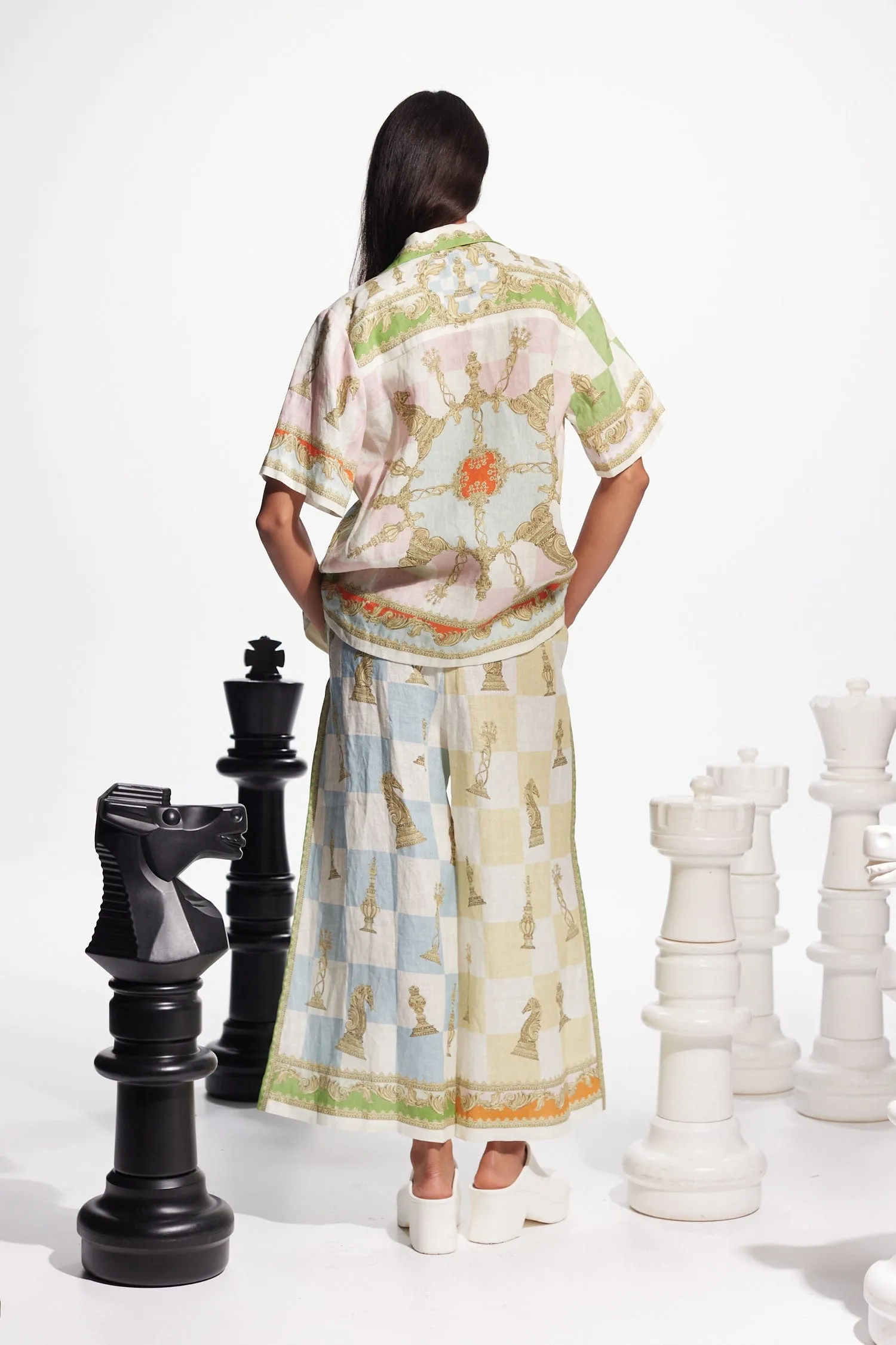 CHECKMATE LINEN PANT sold by Alemais product image thumbnail 5
