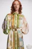 CHECKMATE SILK SHIRTDRESS sold by Alemais