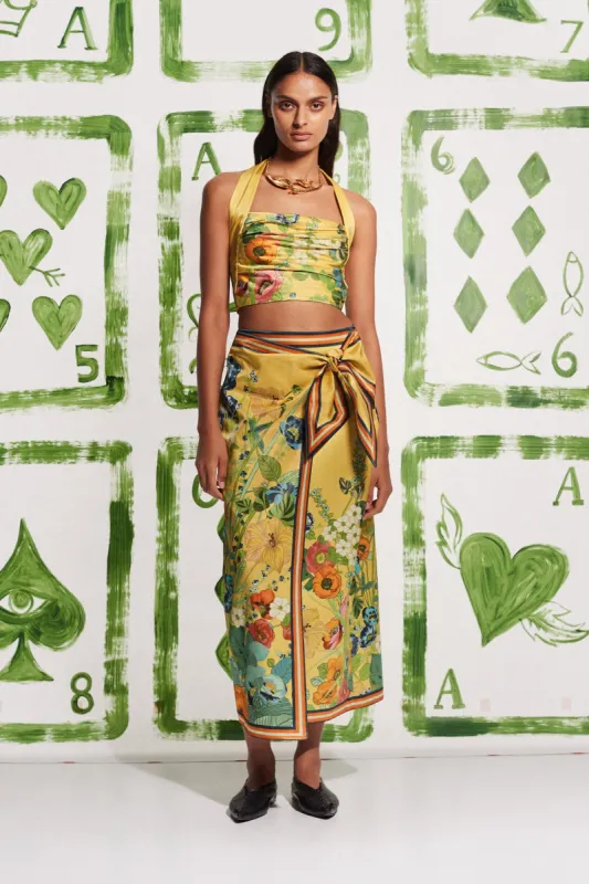 CRESIDA SARONG SKIRT sold by Alemais