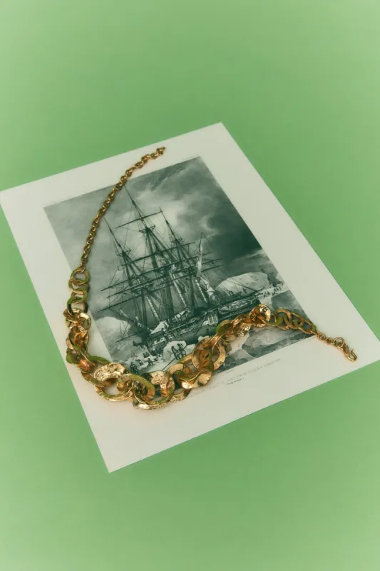 CURIO HOOP CHAIN NECKLACE sold by Alemais