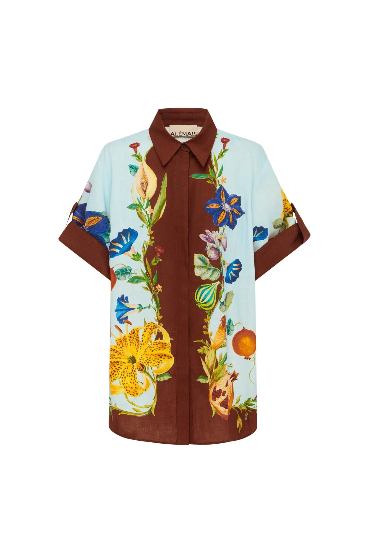 DAHLIA FLORAL LINEN SHIRT sold by Alemais product image thumbnail 2