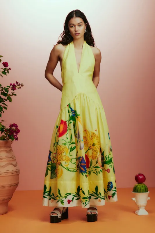 DAHLIA HALTER GOWN sold by Alemais