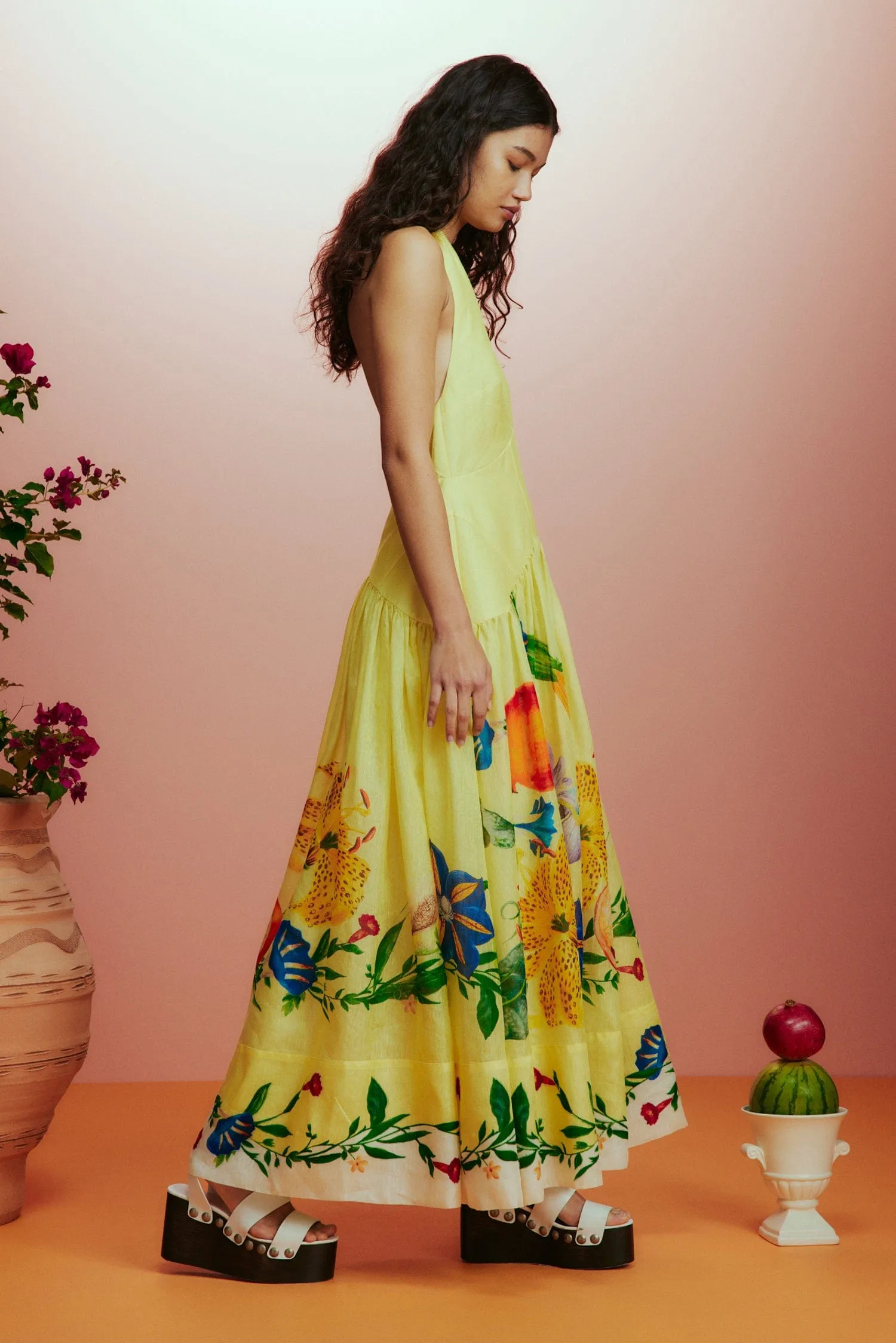 DAHLIA HALTER GOWN sold by Alemais product image thumbnail 5