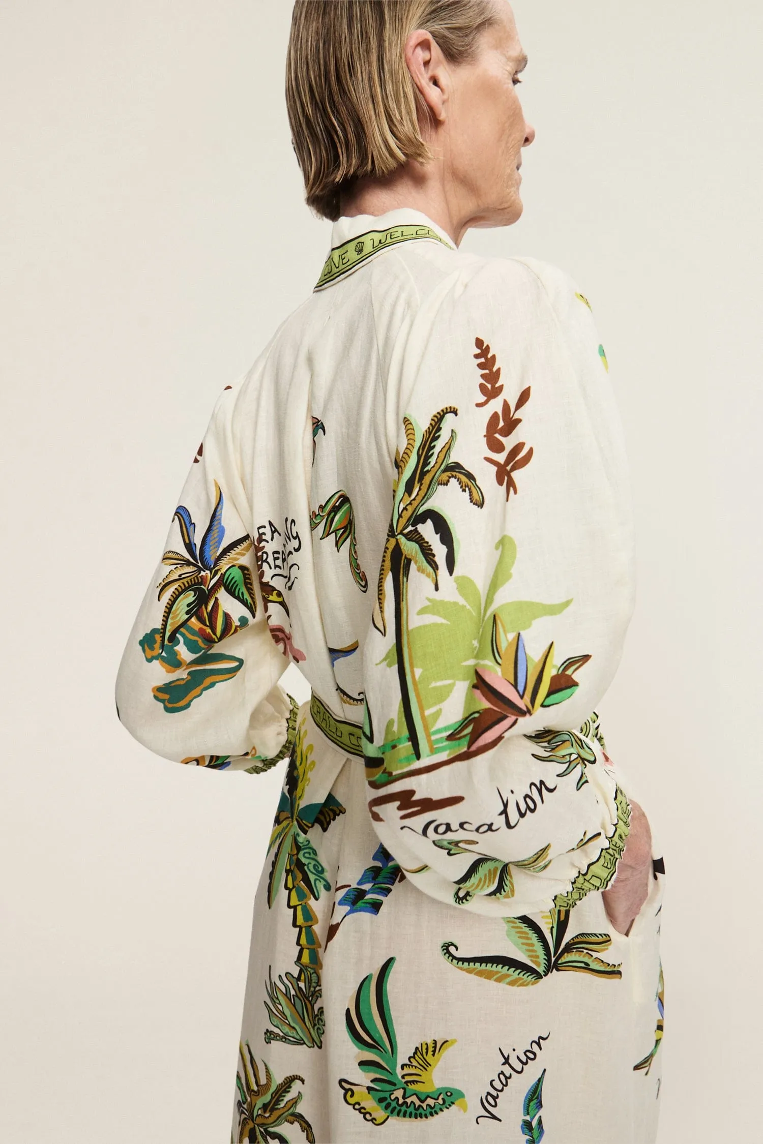 DAY DREAM LINEN SHIRTDRESS sold by Alemais product image thumbnail 5