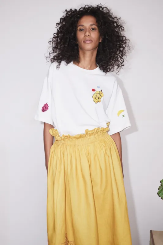 DIAMOND DANCER EMBROIDERED TEE sold by Alemais