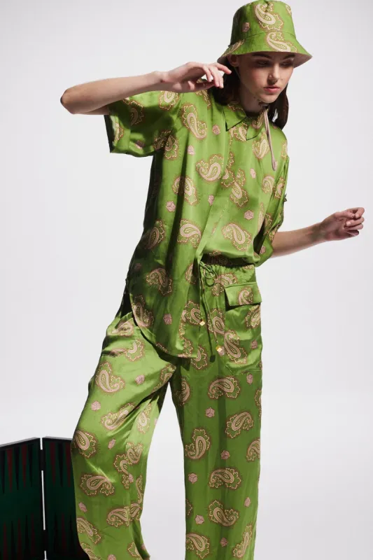 DICE SILK SHIRT sold by Alemais