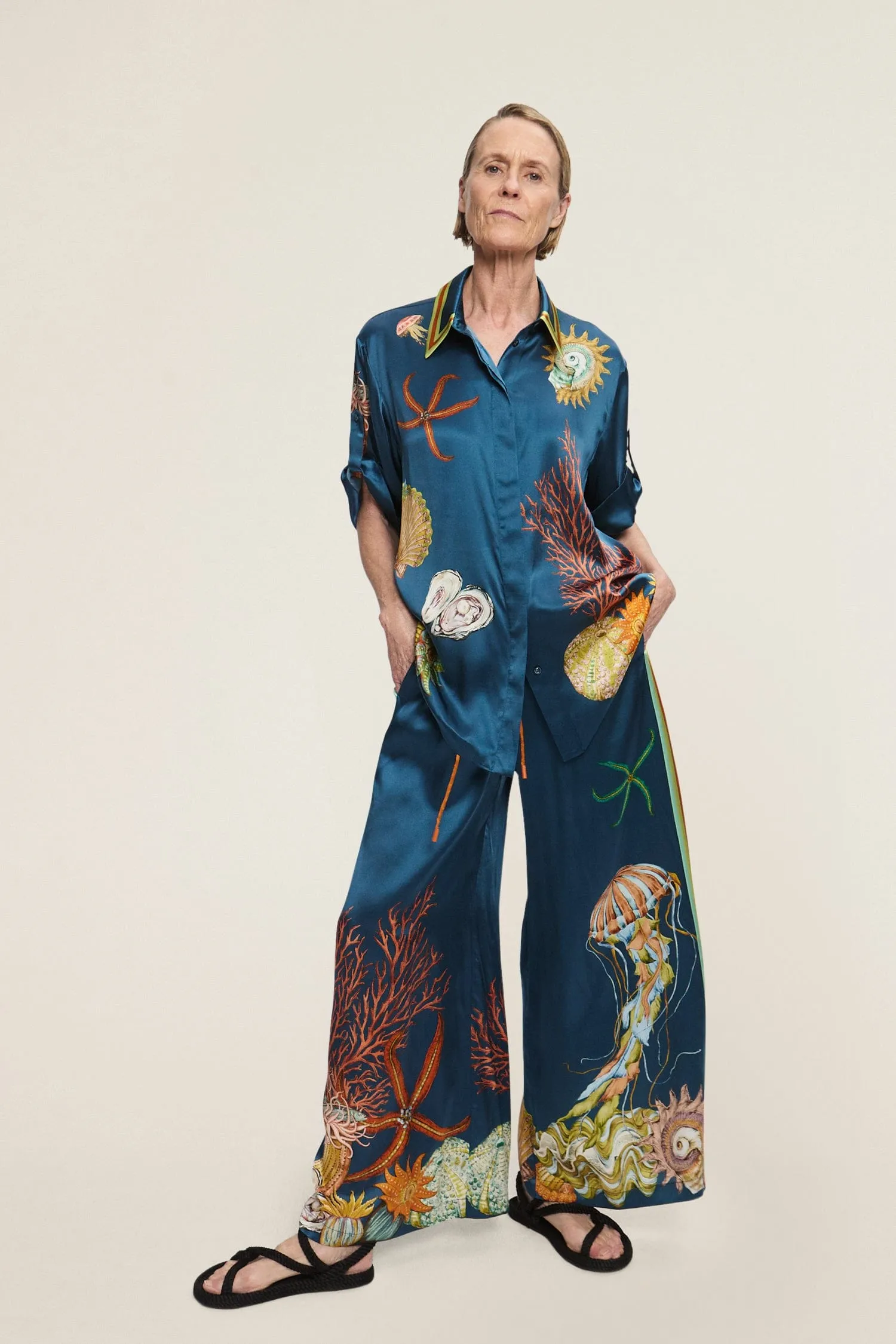 DORIAN SILK PANT sold by Alemais