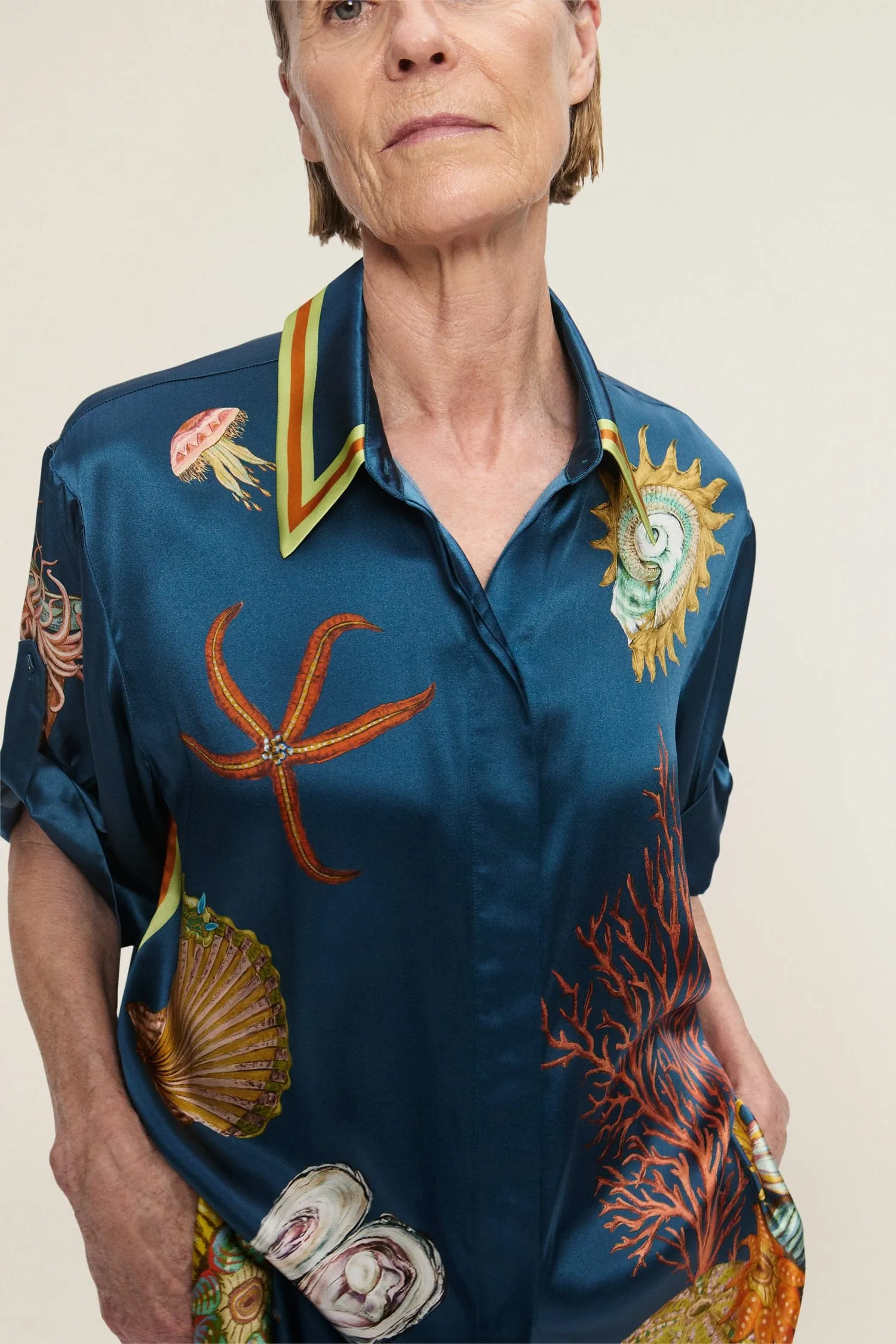 DORIAN SILK SHIRT sold by Alemais product image thumbnail 4