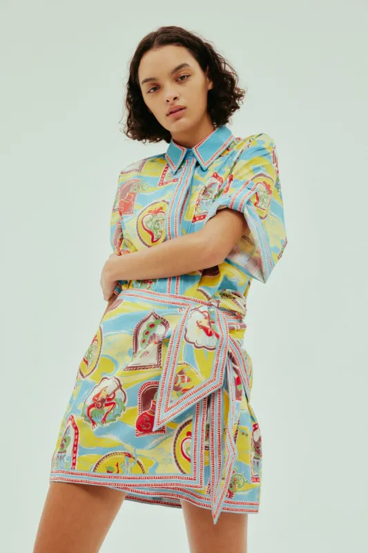 EMILIO SARONG SKIRT sold by Alemais