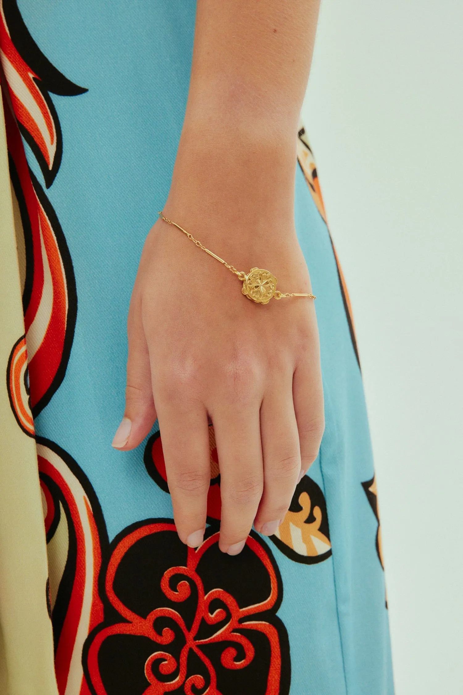 ENCANTO TAMBOURINE BRACELET sold by Alemais