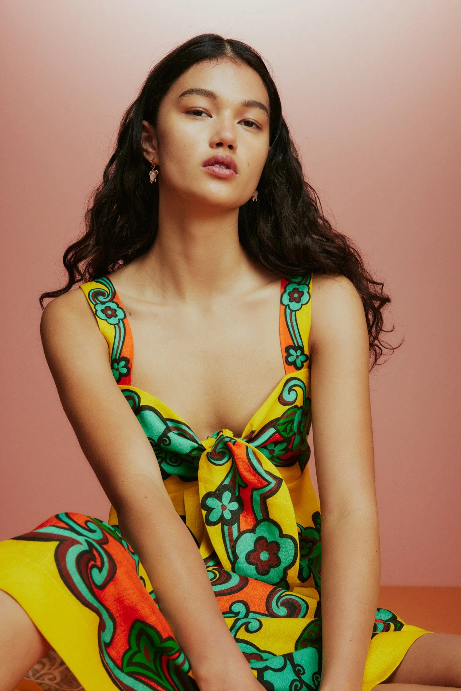 FLAME MIDI DRESS sold by Alemais product image thumbnail 4