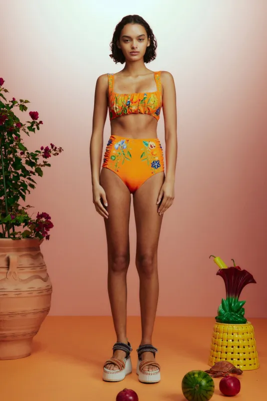 FLORES BALCONETTE TOP sold by Alemais