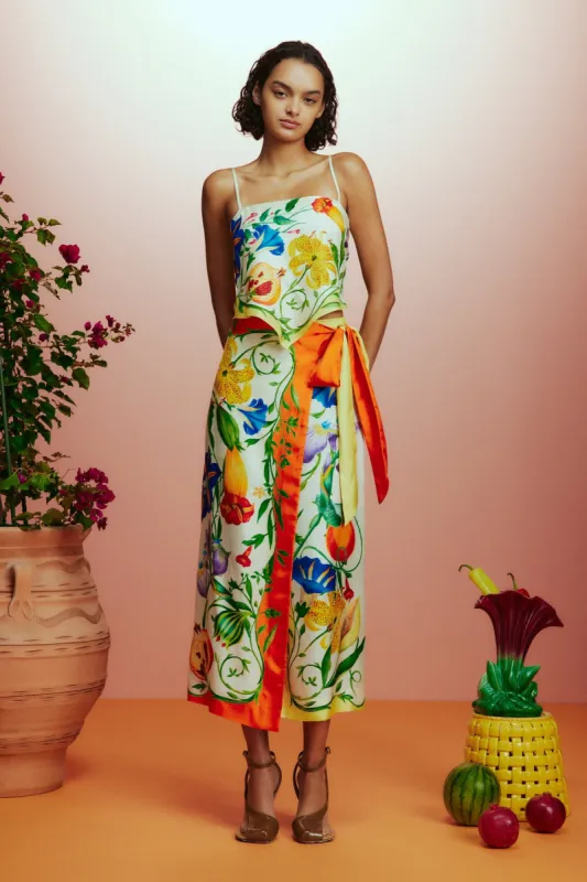 FLORES SARONG SKIRT sold by Alemais