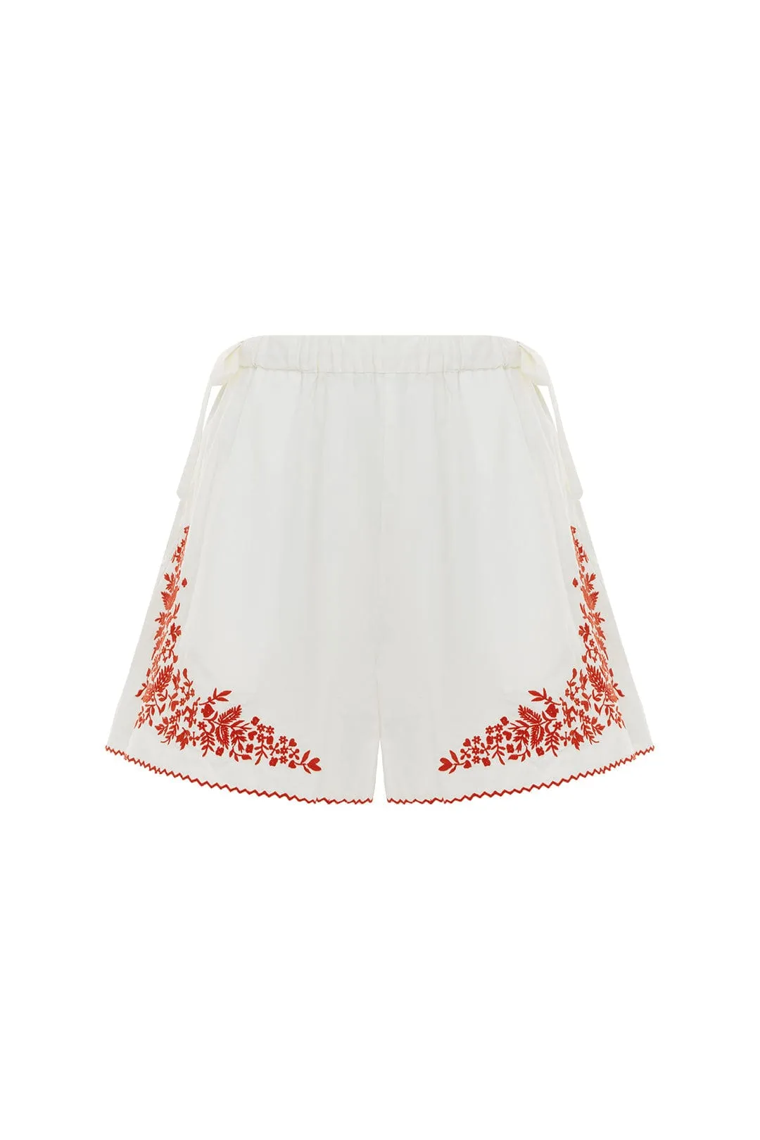 HEARTS EMBROIDERED SHORT sold by Alemais product image thumbnail 2