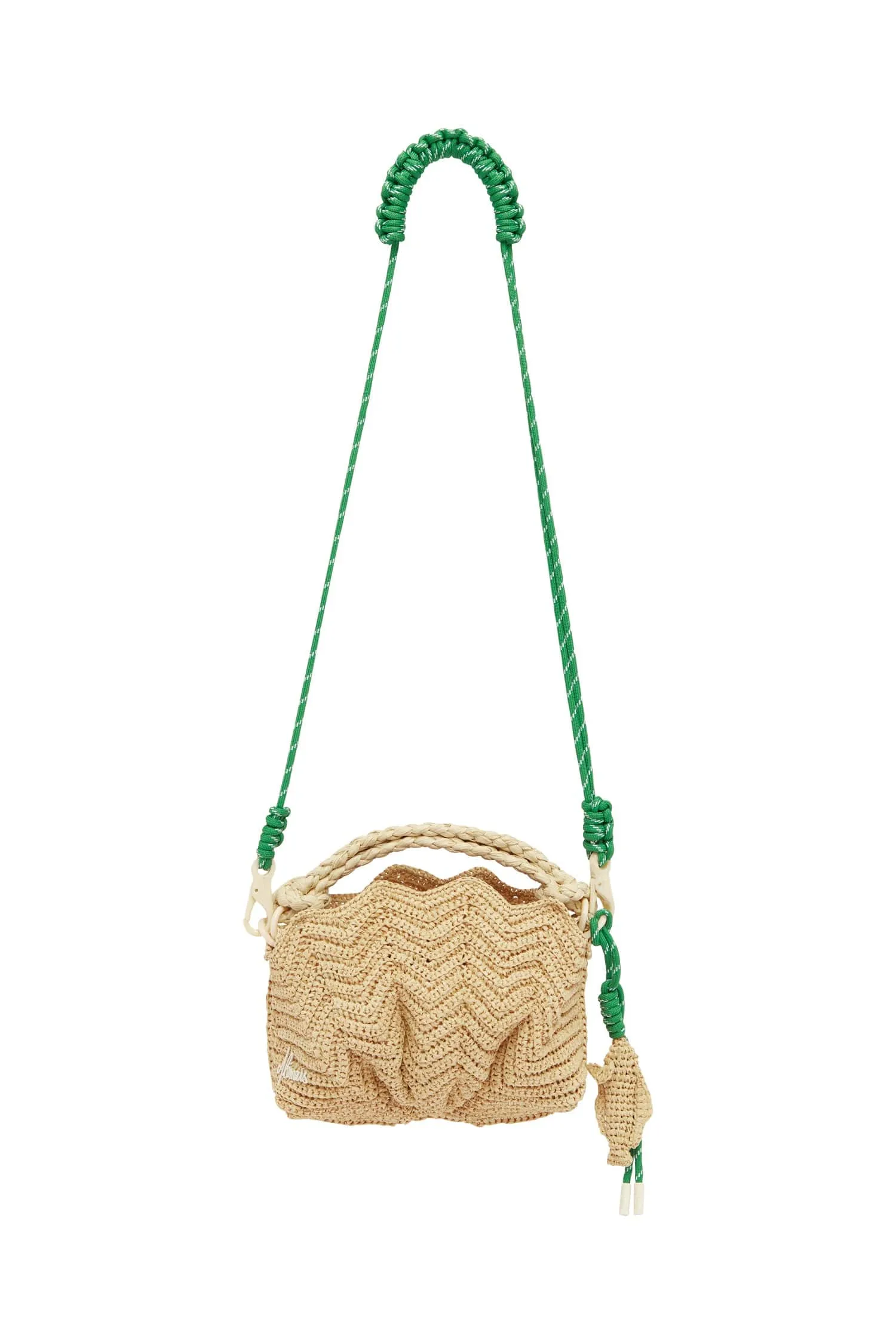 HORIZON RAFFIA SHELL CROSS BODY sold by Alemais product image thumbnail 2