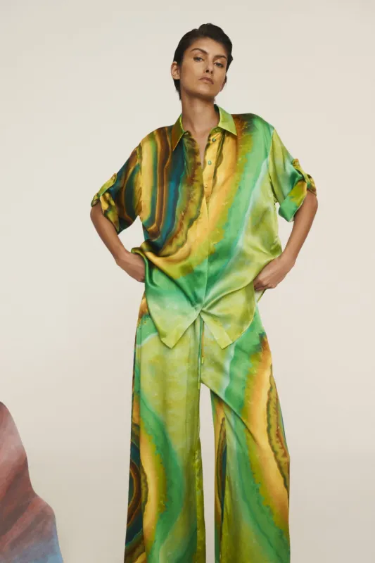 IRIS SILK SHIRT sold by Alemais