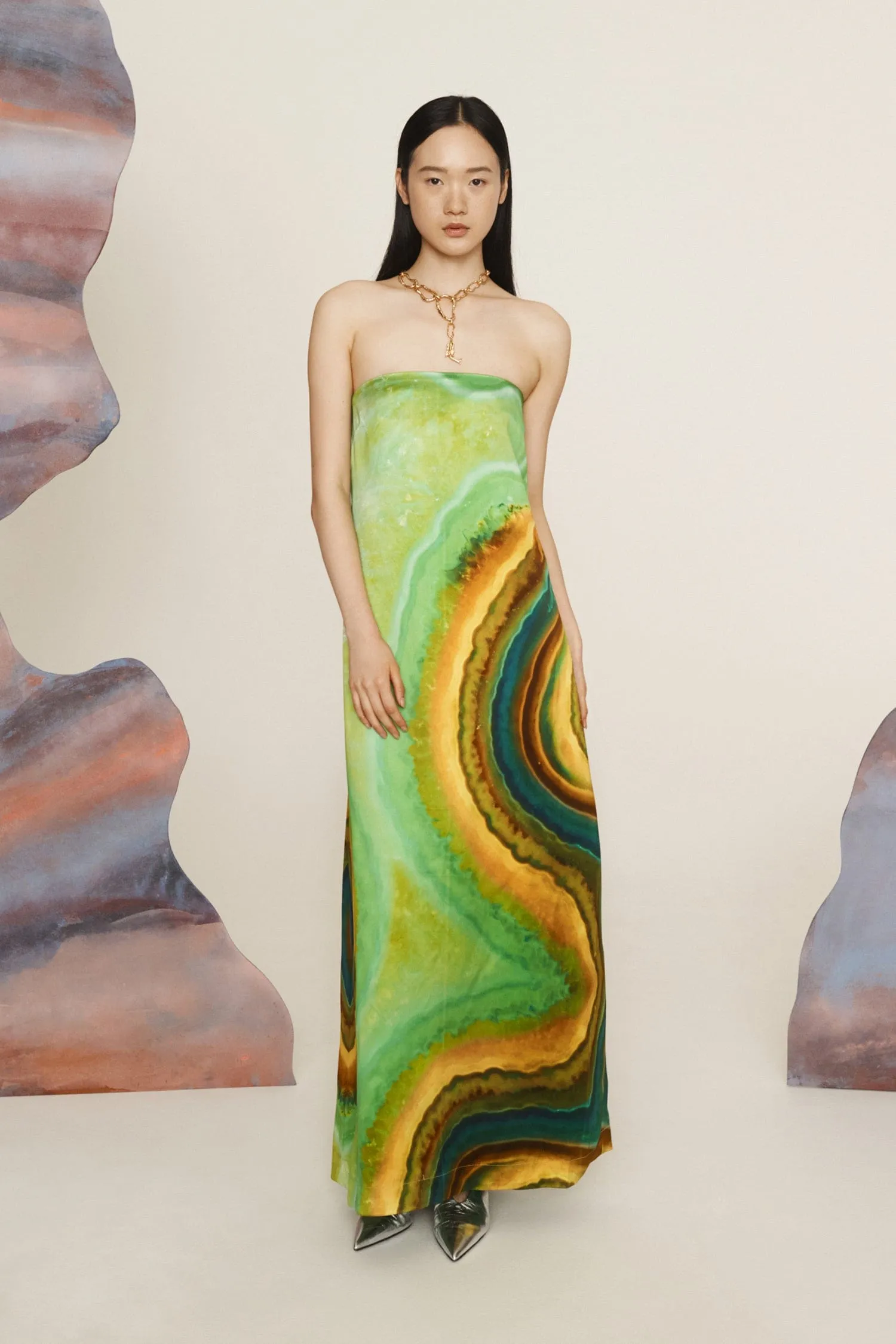 IRIS STRAPLESS GOWN sold by Alemais