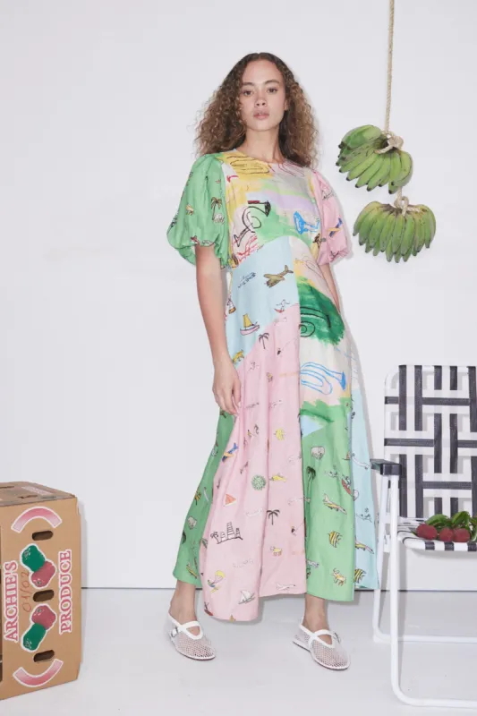 JET MIDI DRESS made by Alemais