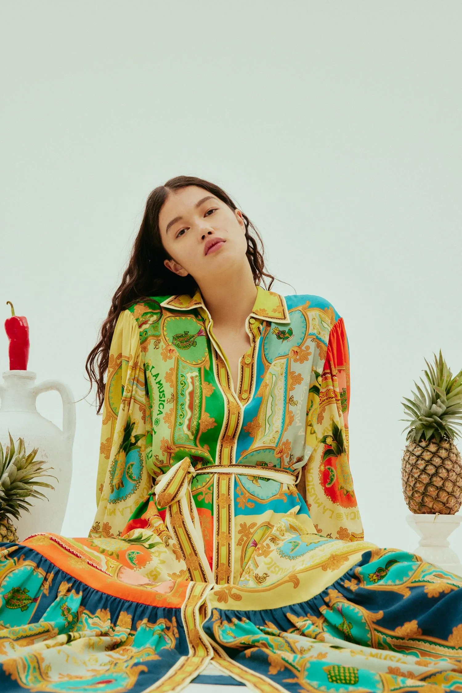 LA MUSICA SILK SHIRTDRESS sold by Alemais product image thumbnail 4