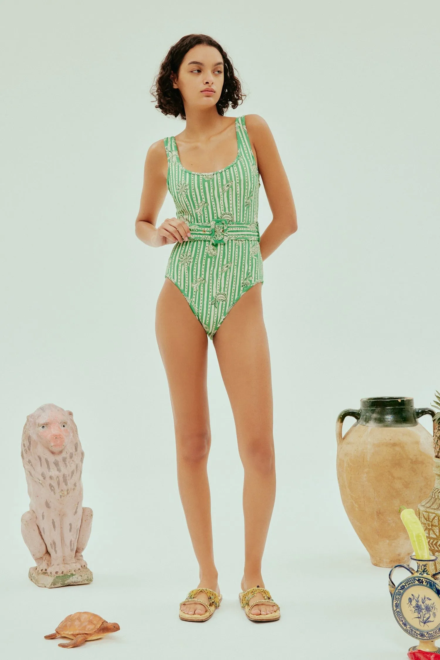 LULA BELTED ONE PIECE sold by Alemais