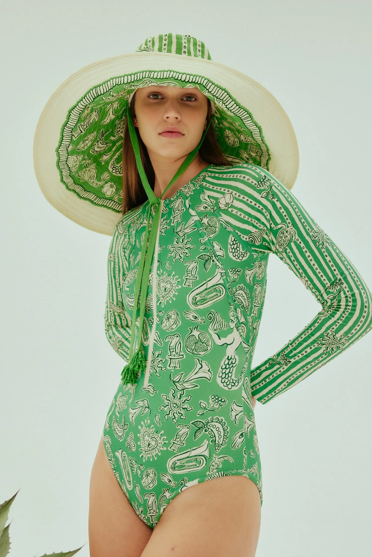 LULA LONG SLEEVE ONE PIECE sold by Alemais product image thumbnail 4