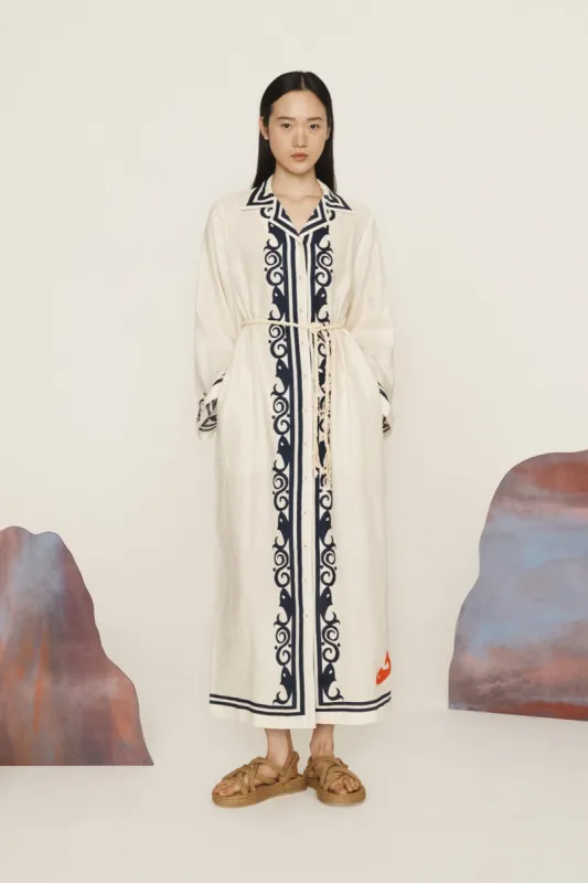 MARINE SHIRTDRESS sold by Alemais