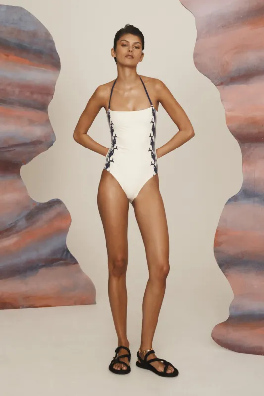MARINE STRAPLESS ONE PIECE sold by Alemais