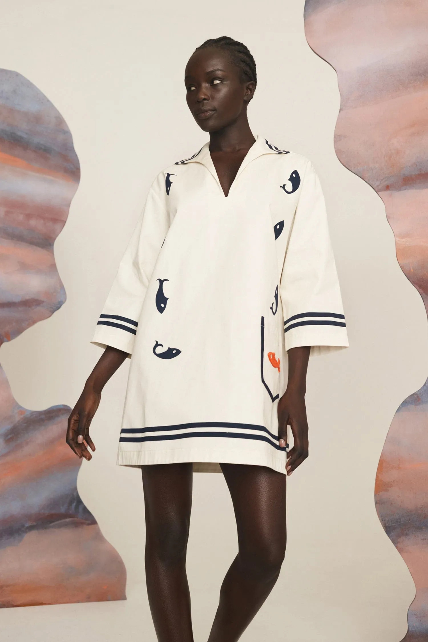 MARINE TUNIC DRESS sold by Alemais product image thumbnail 4