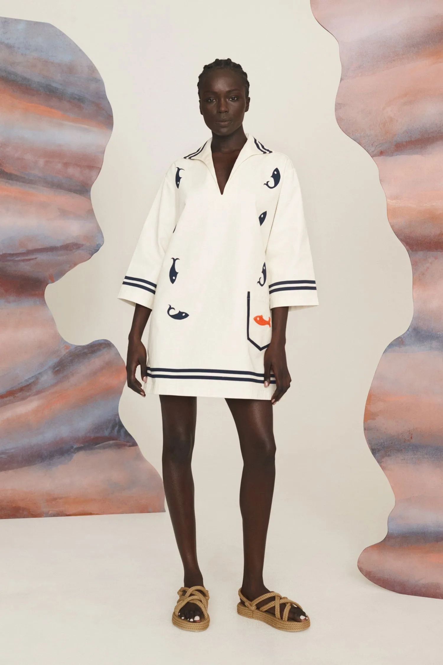 MARINE TUNIC DRESS sold by Alemais