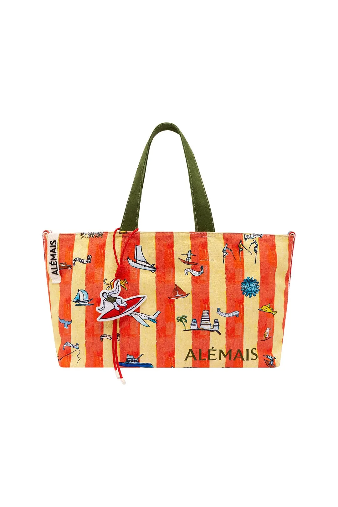 MIKI STRIPED OVERSIZE TOTE sold by Alemais product image thumbnail 2