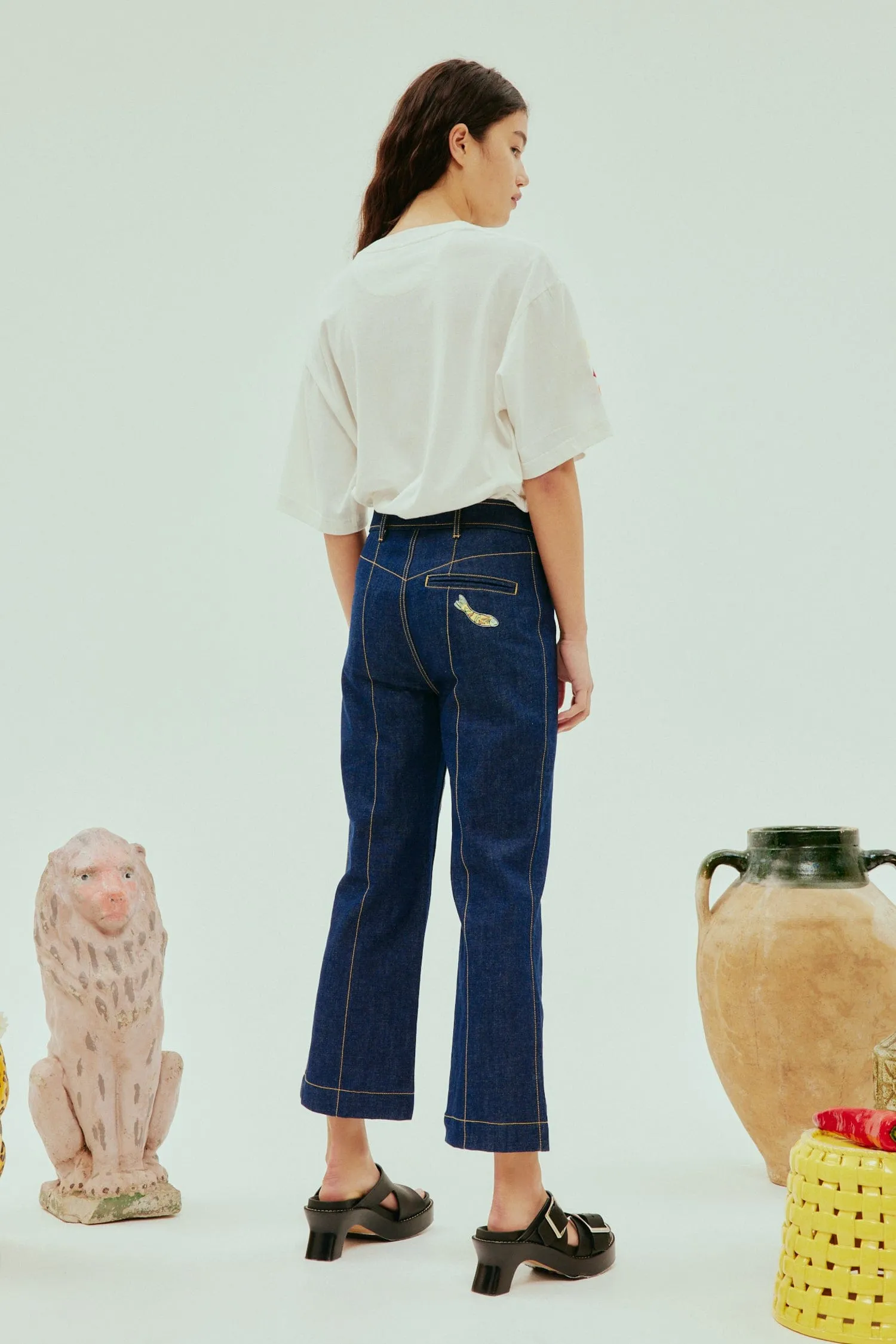 NADIA EMBROIDERED TEE sold by Alemais product image thumbnail 5