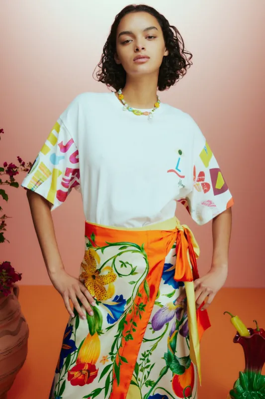 NADIA FACE TEE made by Alemais