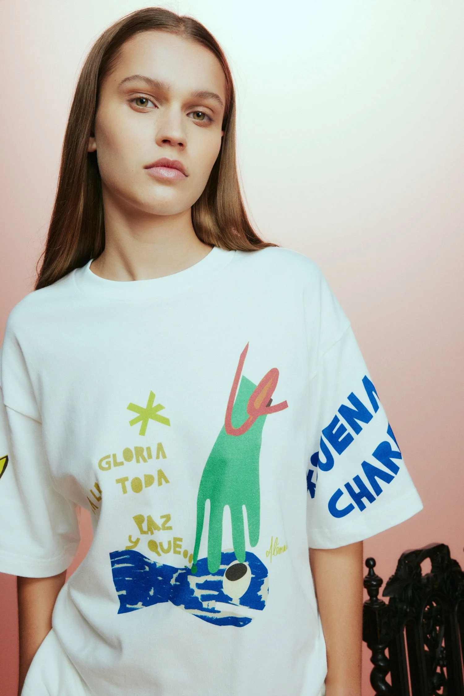 NADIA FISH TEE sold by Alemais product image thumbnail 4