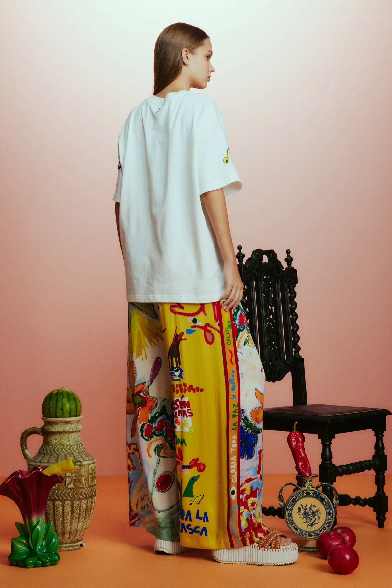 NADIA FISH TEE sold by Alemais