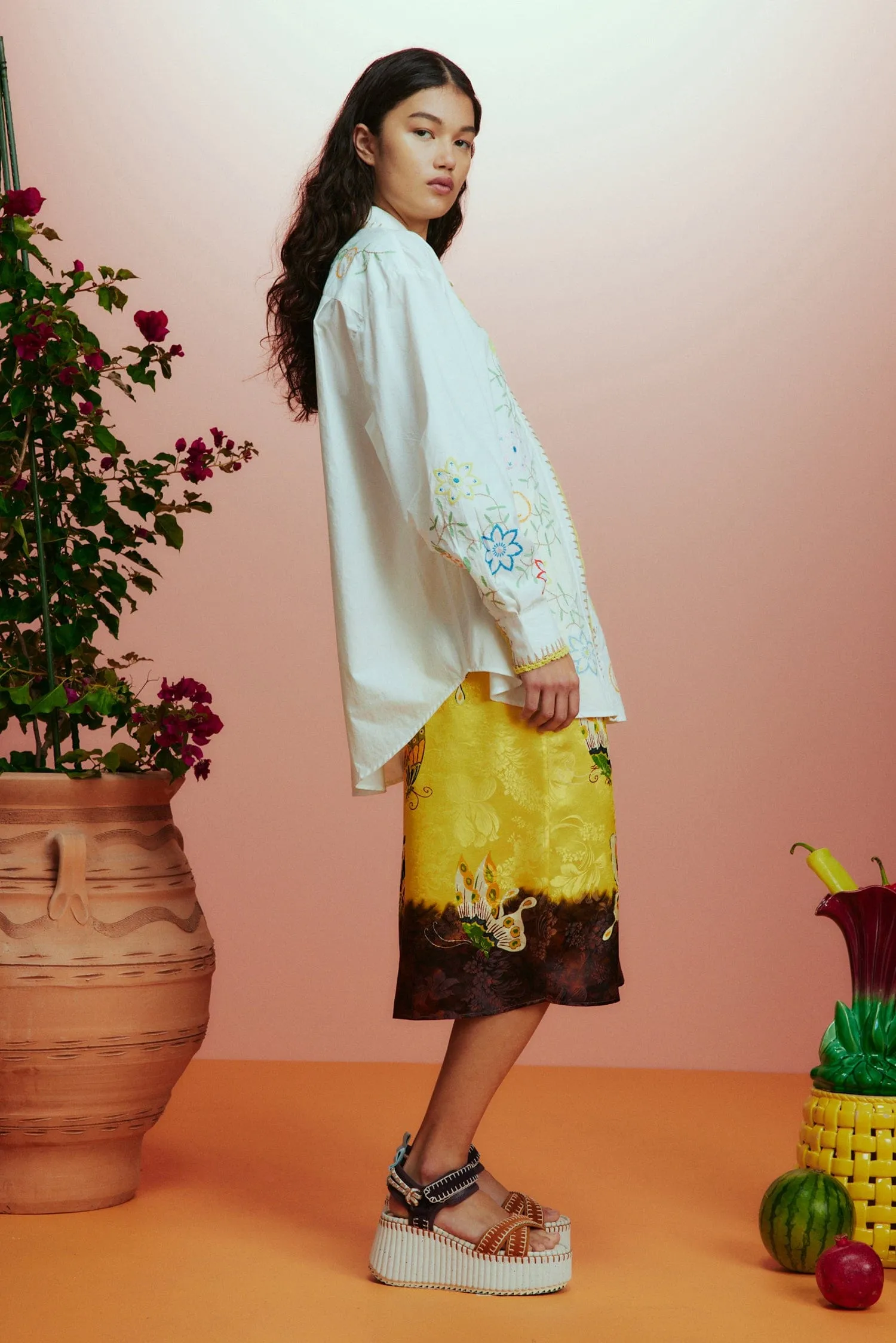 OLIVIA EMBROIDERED SHIRT sold by Alemais product image thumbnail 4