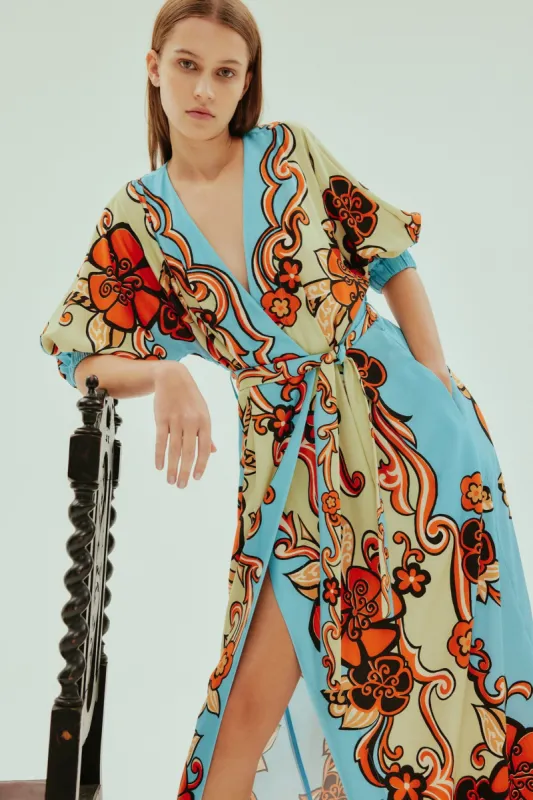 ONDINE WRAP MIDI DRESS sold by Alemais