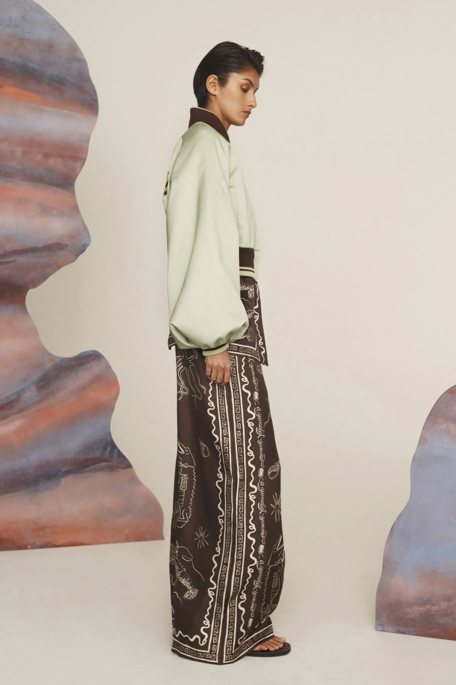 OPAL MINT BOMBER JACKET sold by Alemais product image thumbnail 5